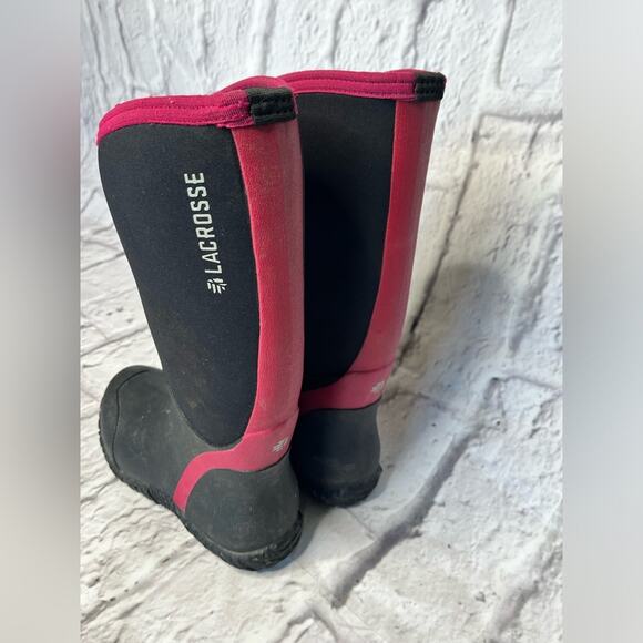 LACROSSE  ALPHA LITE BOOT  WOMENS BLACK & PINK  SIZE 6 (DISCONTIUED) - Picture 3 of 8